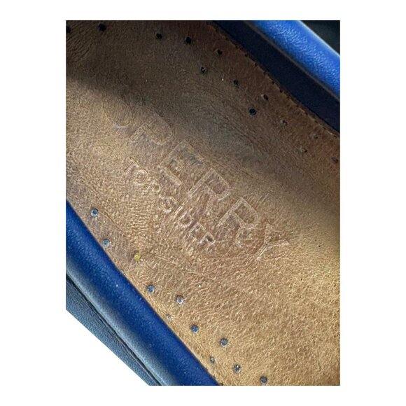 Sperry Authentic Original Navy Leather Tassel Slip on Boat Shoe - Picture 3 of 10